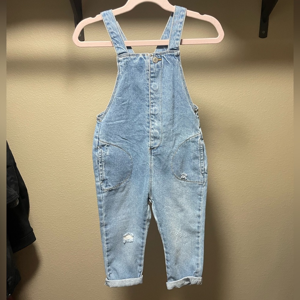 Zara Denim Overalls - Girls 2-3Y - NWT